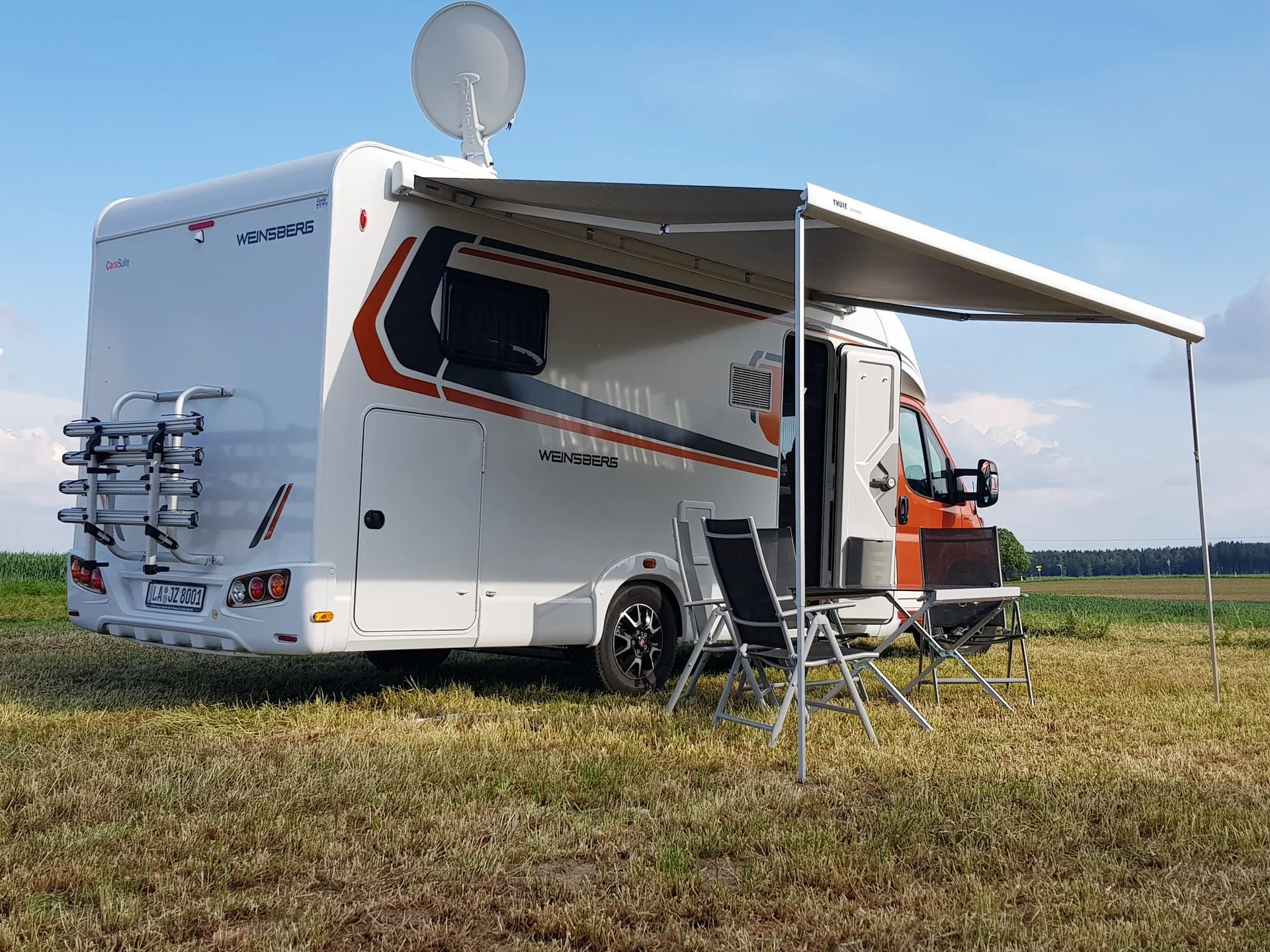 RV rear exterior view