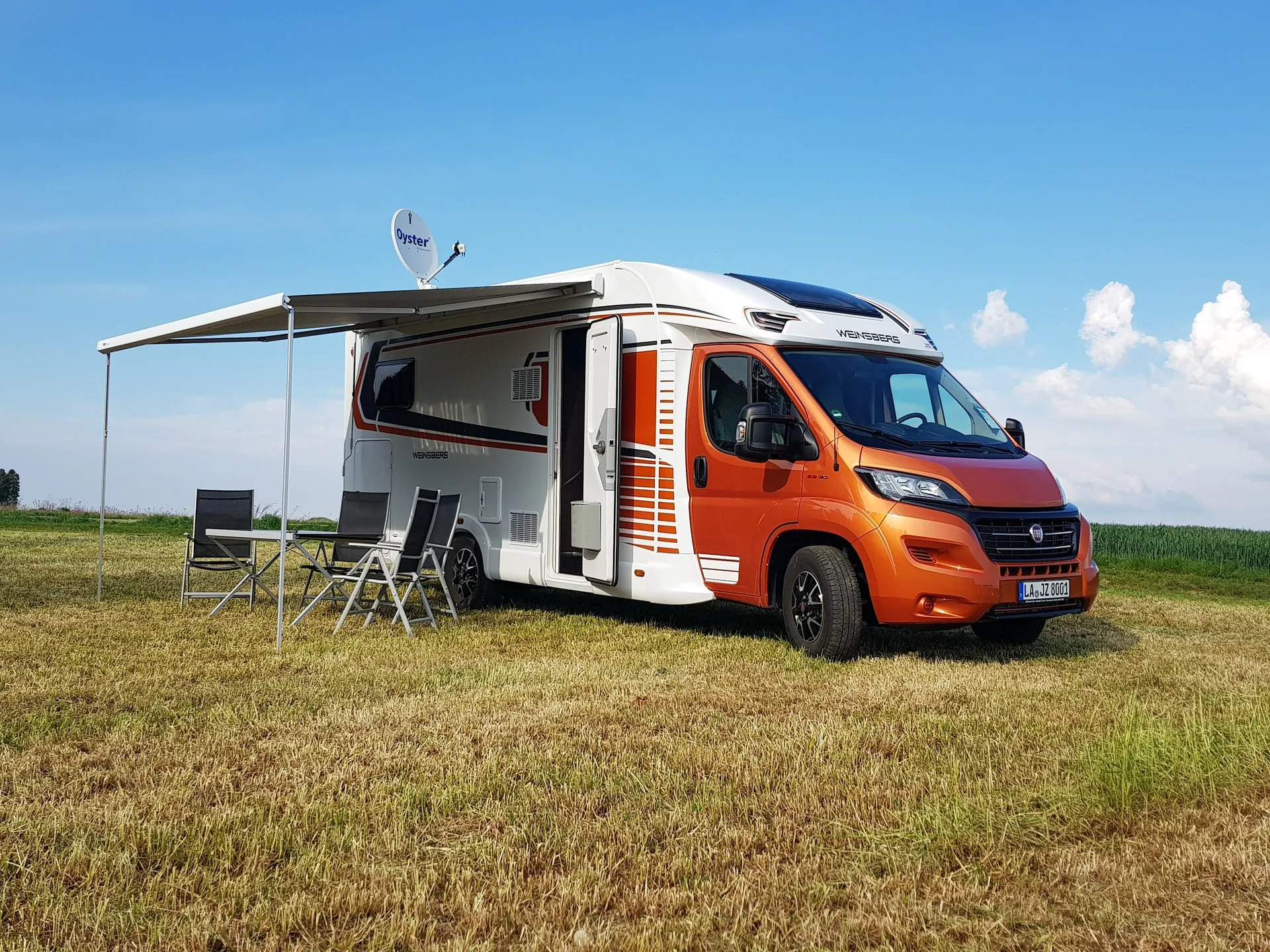 RV exterior side view